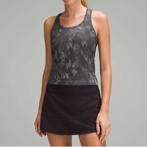 Lululemon Swiftly Racerback Tank 2.0 Race Length Botanical Black/Rhino Grey sz6